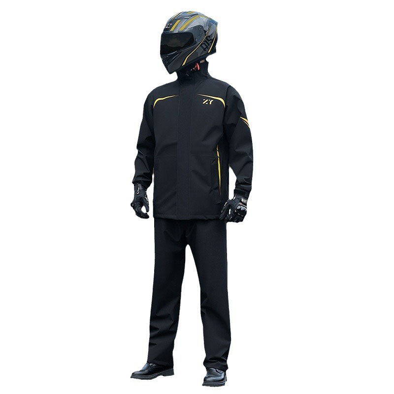 Cycling Gear Jacket - รถจักรยานยนต์แยกเสื้อกันฝนกางเกงเสื้อแจ็คเก็ตกันน้ํากลางแจ้งเดินป่าตั้งแคมป์ขี่จักรยานขี่เกียร์ฝน Rainpants เสื้อกันฝนชุด