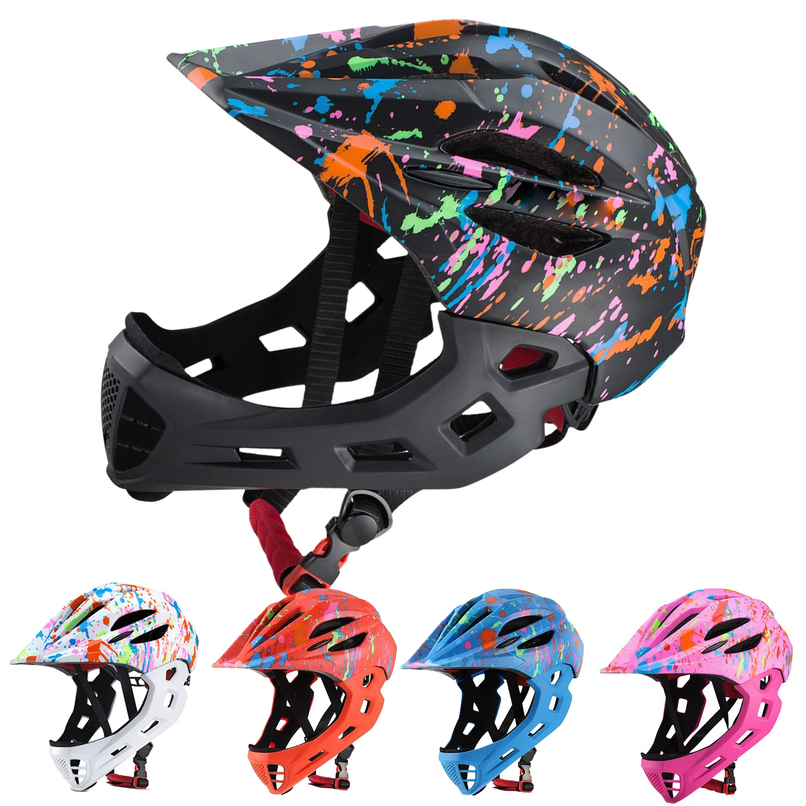 Bicycle Helmet - หมวกกันน็อคจักรยานเด็ก 16 ช่องระบายอากาศ ไฟท้าย LED ปรับขนาดได้