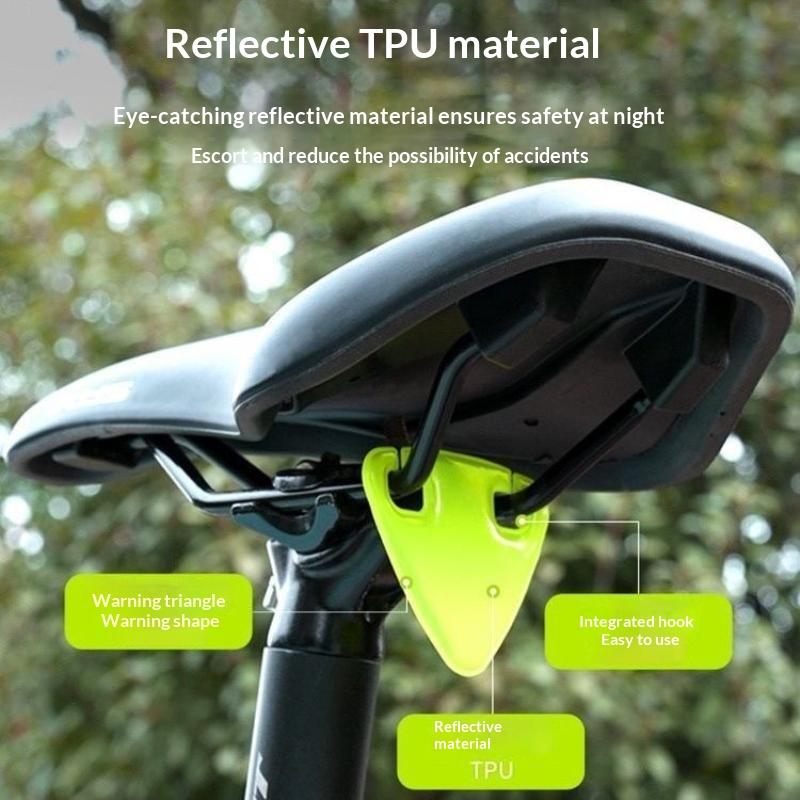 Bike Tail Light - ใหม่! ชุด 10 ชิ้น สติกเกอร์สะท้อนแสงความสว่างสูงสำหรับไฟท้ายจักรยาน ใช้เตือนภัยขณะปั่นกลางคืน