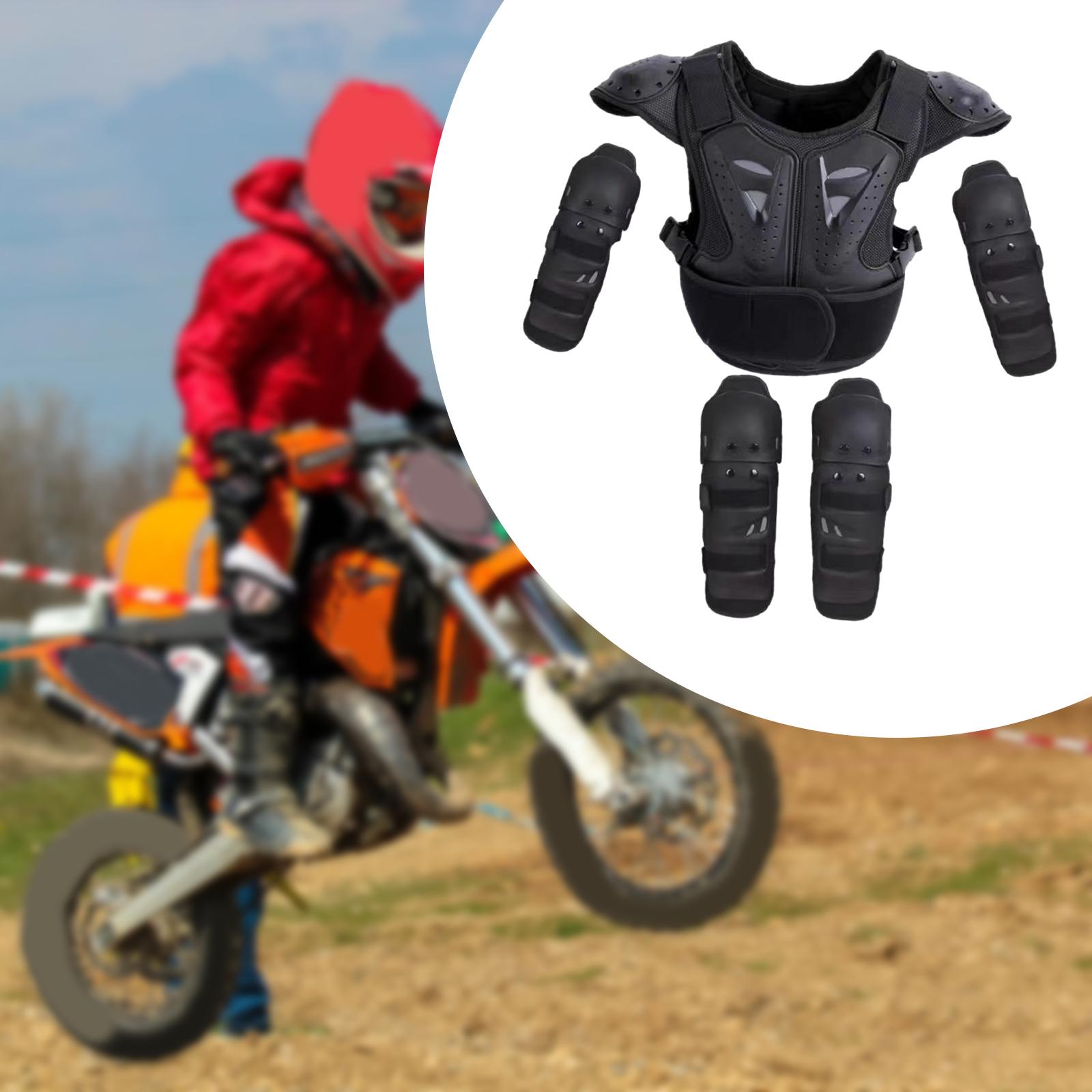 Cycling Protective Gear For Kids - ชุดป้องกันสำหรับเด็กสำหรับขี่มอเตอร์ไซค์ ป้องกันทั้งตัว อก หลัง และกระดูกสันหลัง อุปกรณ์นิรภัยสำหรับเด็ก