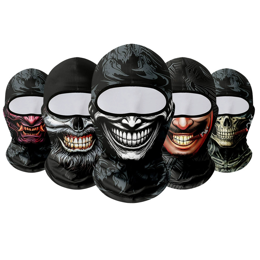 Bicycle Helmet - ใหม่ Skull Balaclava Sun Protection Quick-dry