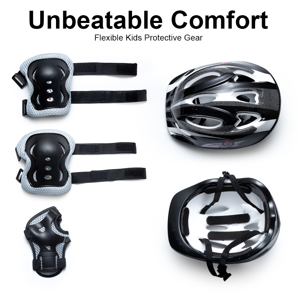 ชุดอุปกรณ์ป้องกันเด็ก 7 in 1 พ - Cycling Protective Gear For Kids บทวิจารณ์และราคา