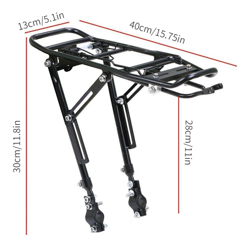 1PC Alloy ด้านหลังจักรยาน Rack - Cycling Gear Storage บทวิจารณ์และราคา