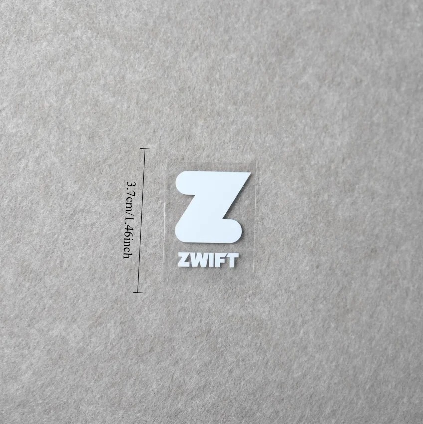 สติ๊กเกอร์ไวนิลกันน้ำสีดำขาวสไ - Cycling Zwift บทวิจารณ์และราคา