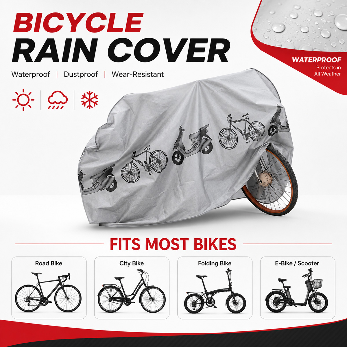 PINMOAP ผ้าคลุมจักรยานกันฝนอเน - Cycling Gear Storage บทวิจารณ์และราคา