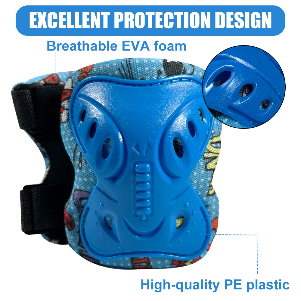 6 ชิ้นเด็กเข่า Pads และ Elbow  - Cycling Protective Gear For Kids บทวิจารณ์และราคา