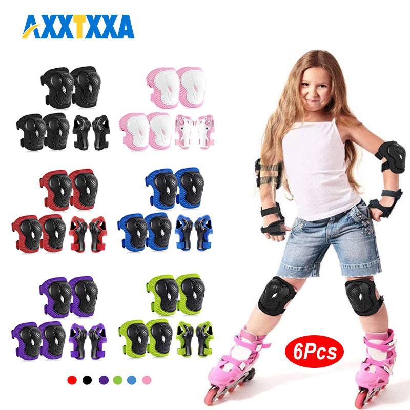 ชุดอุปกรณ์ป้องกันเข่าและข้อศอก - Cycling Protective Gear For Kids บทวิจารณ์และราคา