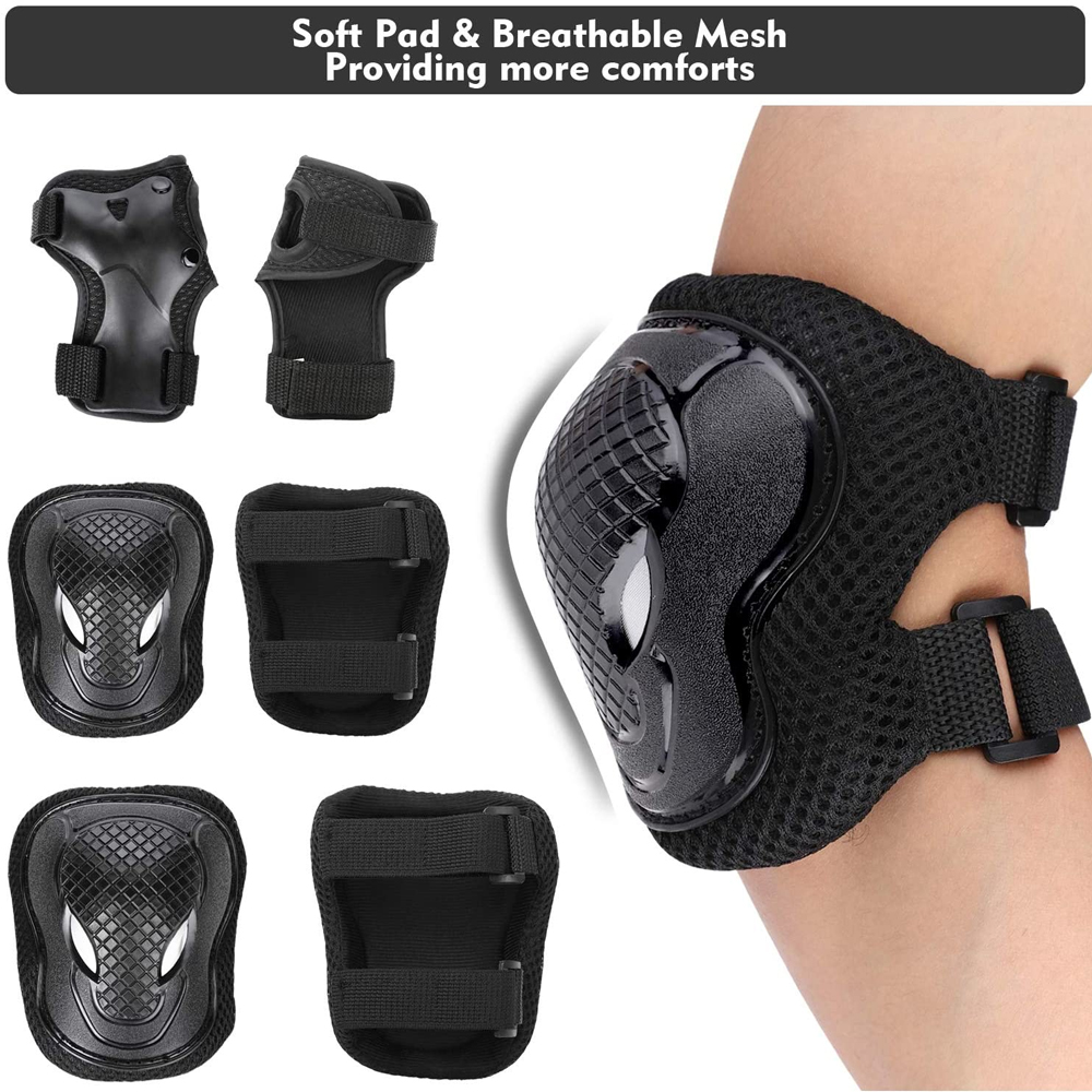 ชุดอุปกรณ์ป้องกันเข่าและข้อศอก - Cycling Protective Gear For Kids บทวิจารณ์และราคา