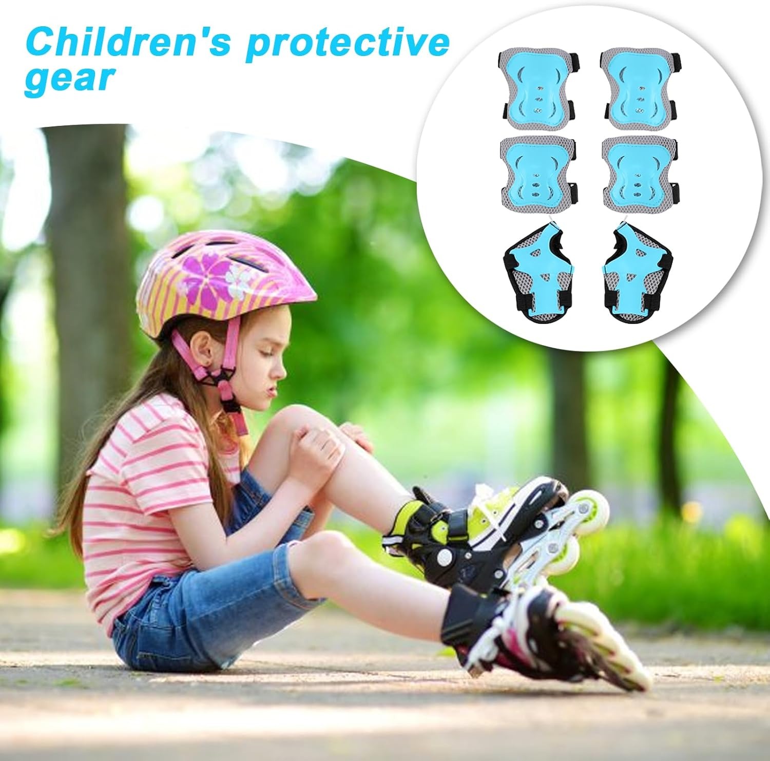 สนับเข่า สนับศอกสำหรับเด็ก อาย - Cycling Protective Gear For Kids บทวิจารณ์และราคา